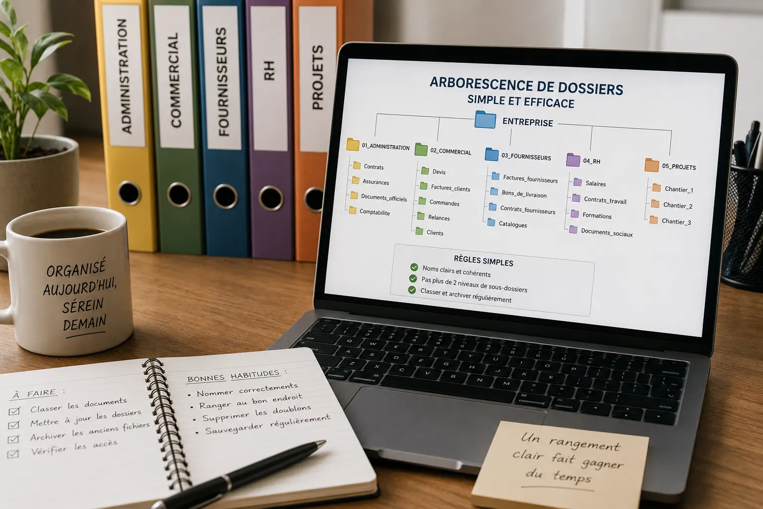 Mettre en place une arborescence de dossiers simple et efficace
